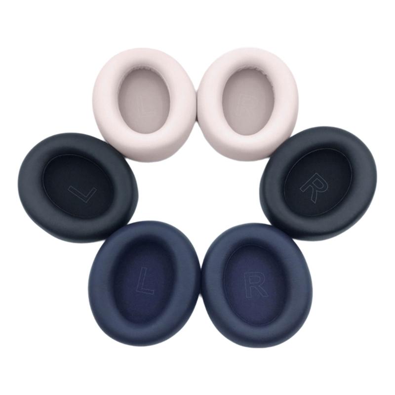 1Pair Earpads Protein Leather Ear Pad Ear Cushions Cover Memory Foam Earmuffs for Life Q30/Q35 Headsets
