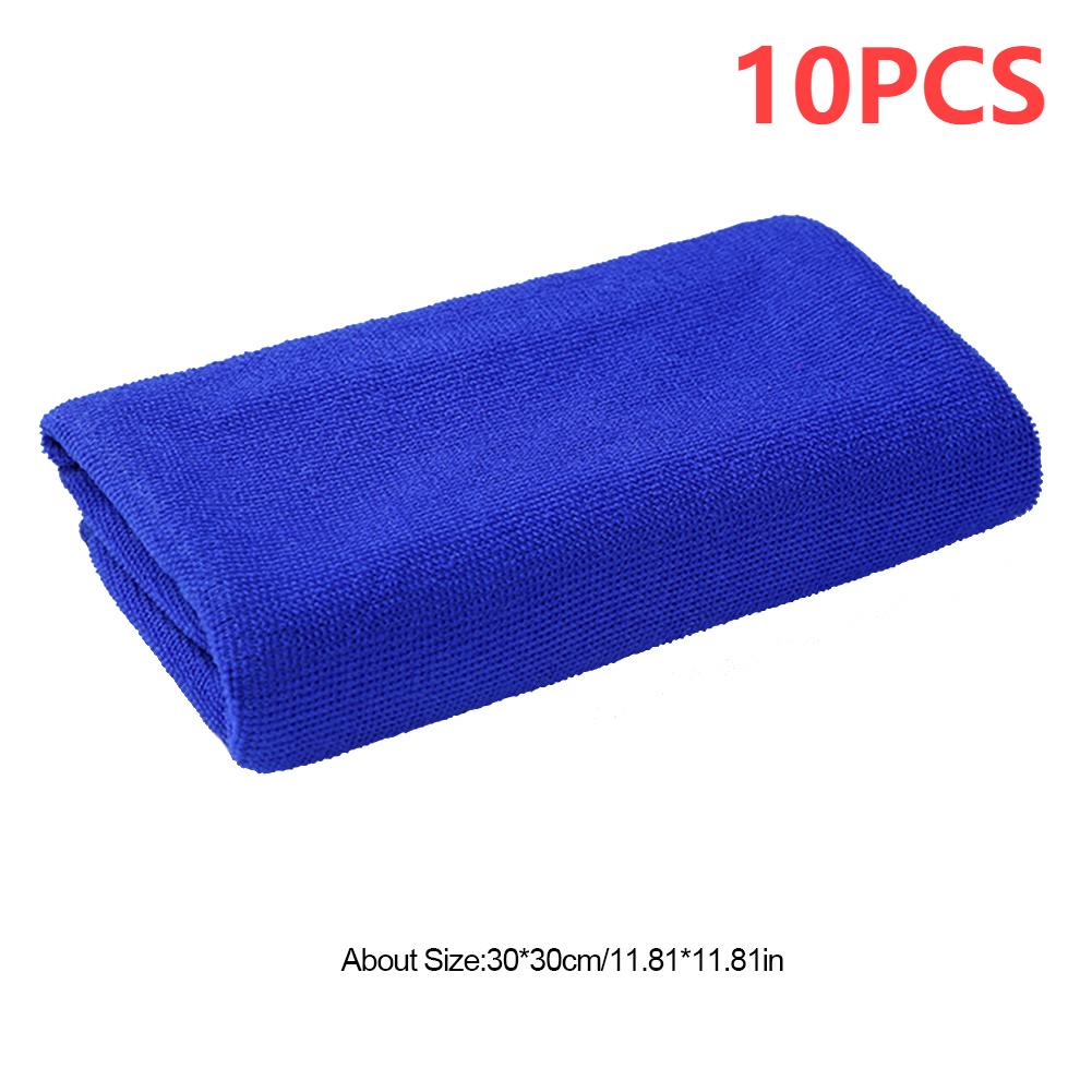 10 Stück Große Mikrofaserhandtücher Autowäsche Trockentuch Handtuch Weiches Tuch Schnelltrocknend Auto Haushalt Reinigungstuch Heimputzwerkzeuge