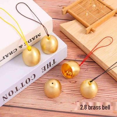 Brass and Copper Wind Chime DIY Accessories with Clapper - Small Metal Christmas Bells