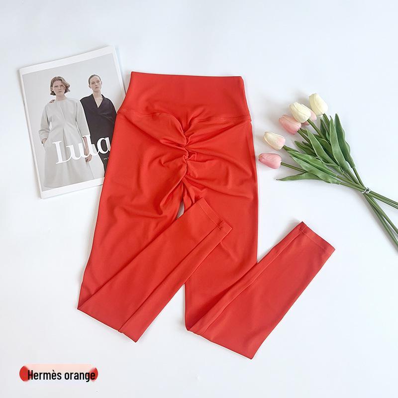 Трансграничные плиссированные йога-штаны с высокой талией и принтом ромашки Medium