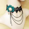 Gothic Lolita Multi-layer Tassel Lace Choker Necklace