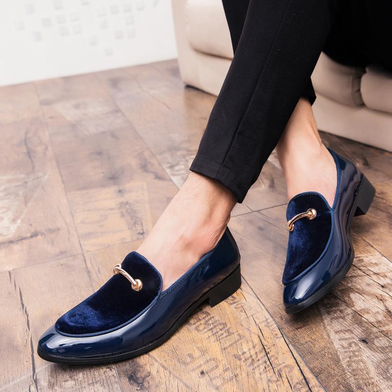 Foreign trade men's shoes large size men's loafers 38-48 size business casual shoes suede lazy shoes British small leather shoes