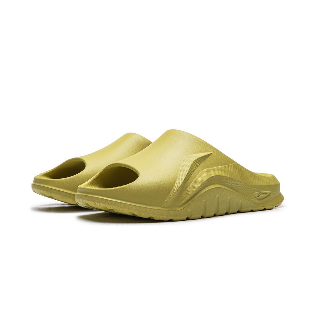 Li Ning Slide Slippers Unisex Green Beans Yellow AGAW007-11