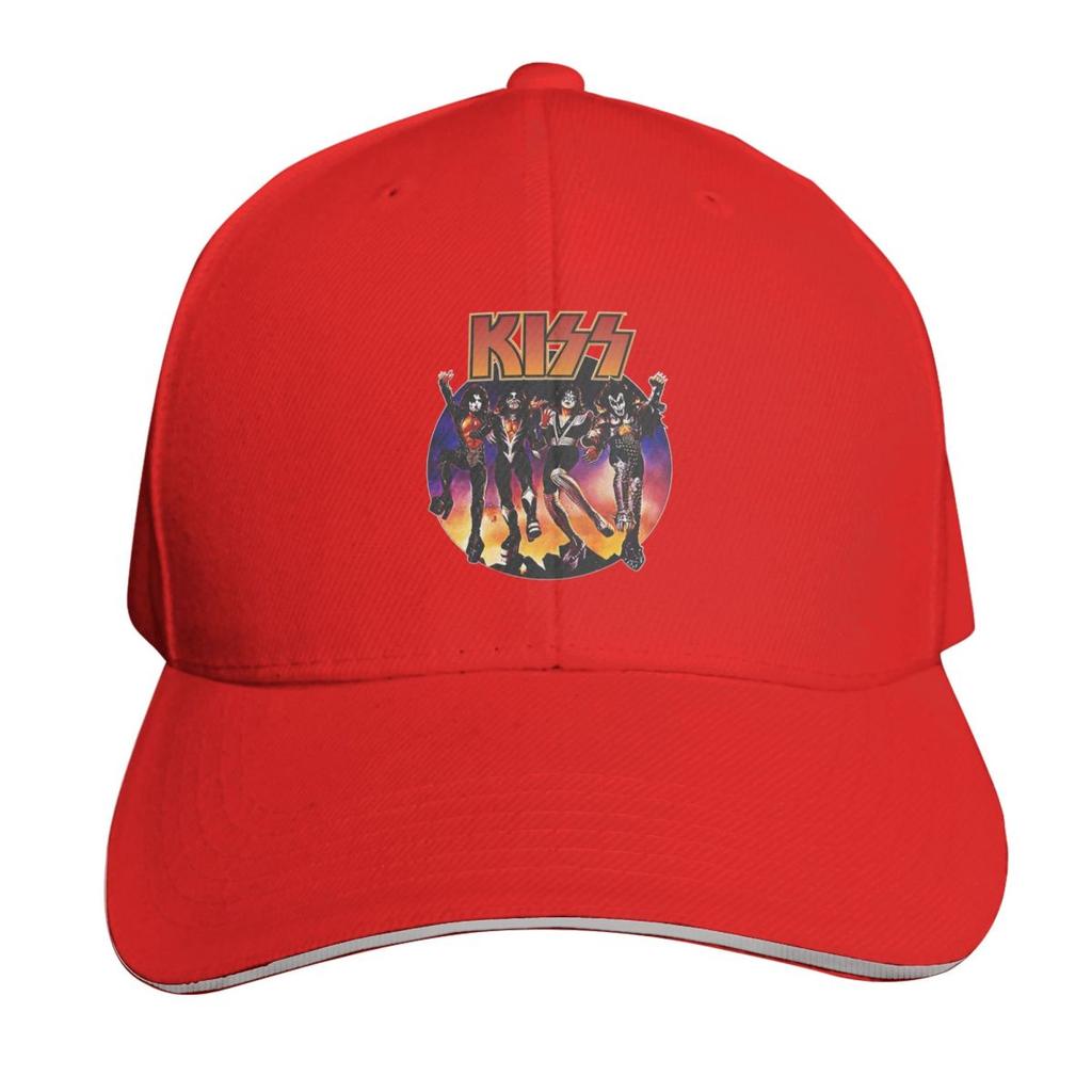 Kiss Rock Band Logo Cap Fashion Casual Baseball Caps Adjustable Hat Hip Hop Summer Unisex Baseball Hats