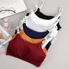 Damen Sommer Sport BH mit gepolsterten Cups Träger-Camisole Top