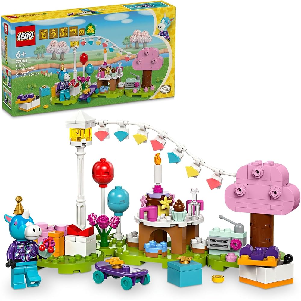 

LEGO Animal Crossing Julie s Birthday Party Toy Set Building Blocks Educational Gift for Kids Ages 6-9