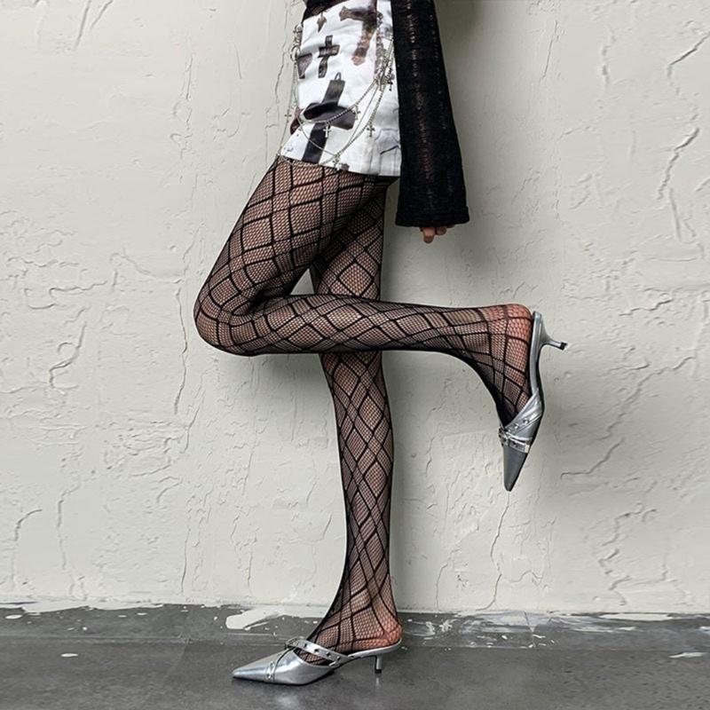 Patterned Fishnet Stockings Leggings,High Waist Tights Stockings for Women,Fishnets Thigh High Stockings Pantyhose