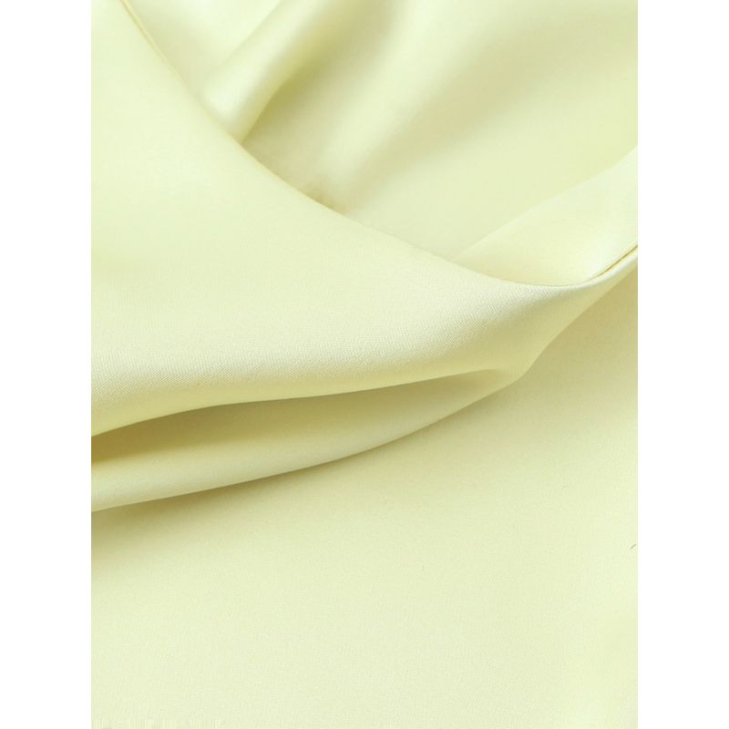 Kaslead New Arrival Women's Clothing Fashion Style Fashion Slim-Fitting Simple Elegant Silk Satin Shoelace Dress