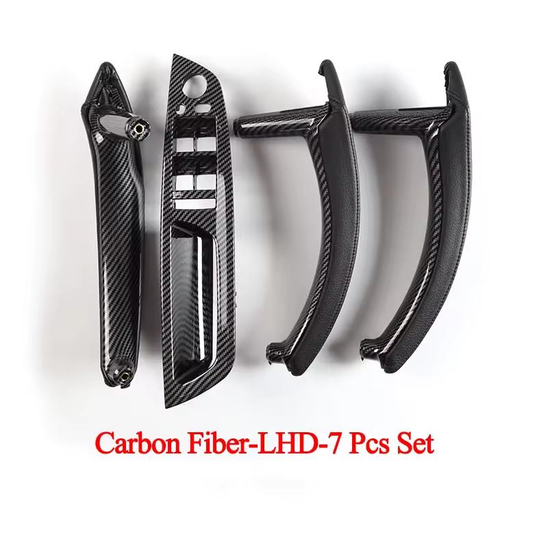 E70 E71 LHD RHD Upgraded Interior Door Handle with Leather Cover Assembly Full Set for BMW X5 X6 E70 E71 E72 2007-2014