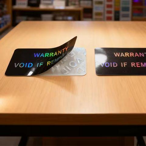 100Pcs Warranty Protection Sticker Security Seal Brittle Paper Tamper Proof Warranty Void Label Stickers Adhesive Label Guanante