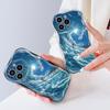 Cute Cartoon Pattern Cream Texture Casing Wavy Edge Soft Silicone Cover Phone Case for Vivo