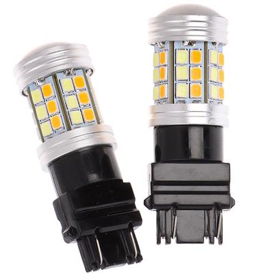2Pcs 3157 LED Amber White Rear Turn Signal Parking High Power Light Bulbs