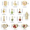 Kupfermetall, goldene Serie, Frucht-Glühwürmchen-Charm-Perlen, Komponenten für DIY-Armbandbastelarbeiten, hochwertiger Schmuck