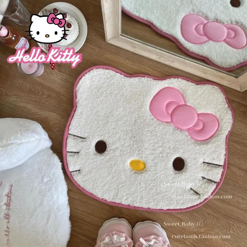 50-60Cm Extra Large Fluffy Cat Face Door Mat Super Absorbent Microfiber Carpet For Bathroom Bedroom Entrance Washable Machine