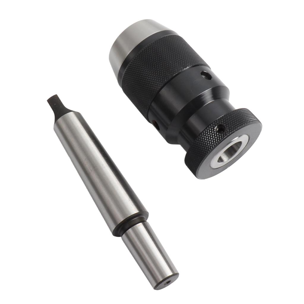 Self Tighten Drill Chuck Drill Chuck 1-16mm Capacity 45# Steel Self Tighten Keyless Lathe Drill Chuck with MT3-B18 Taper Arbor