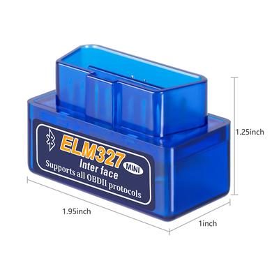 Super Mini Elm327 Bluetooth5.1 V2.1 Obd 2 Car Diagnostic Tool Smart Code Reader Scanner Elm327 Odb2 Scanner Tool For Android