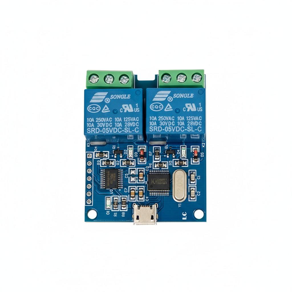 LCUS-2 Dual-Channel 2-Channel USB Relay Module USB Computer Serial Smart Control Switch