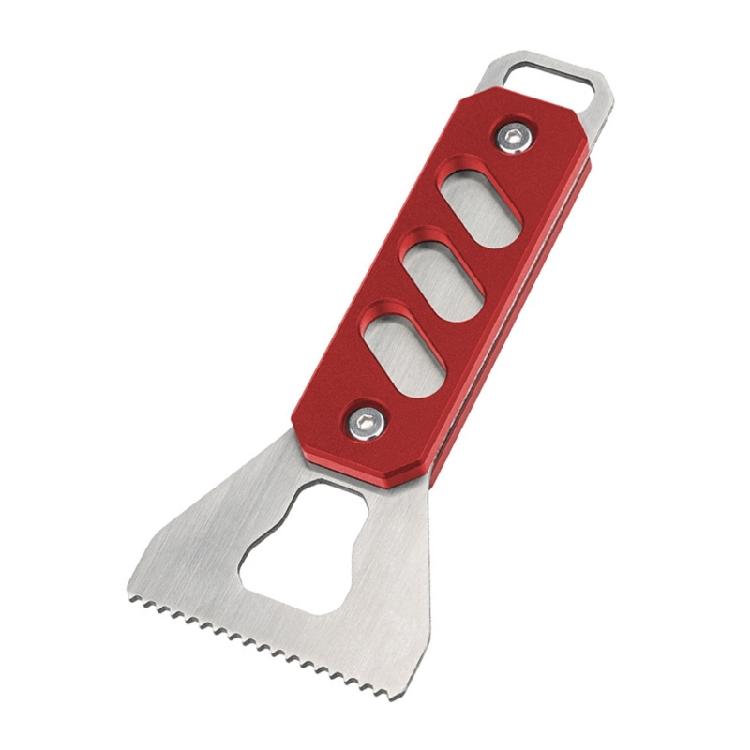 

Glues Spatula Tool Serrated Edges Design Woodworking Adhesive Spreader Glues Applicator with Ergonomic Aluminum Handle красный