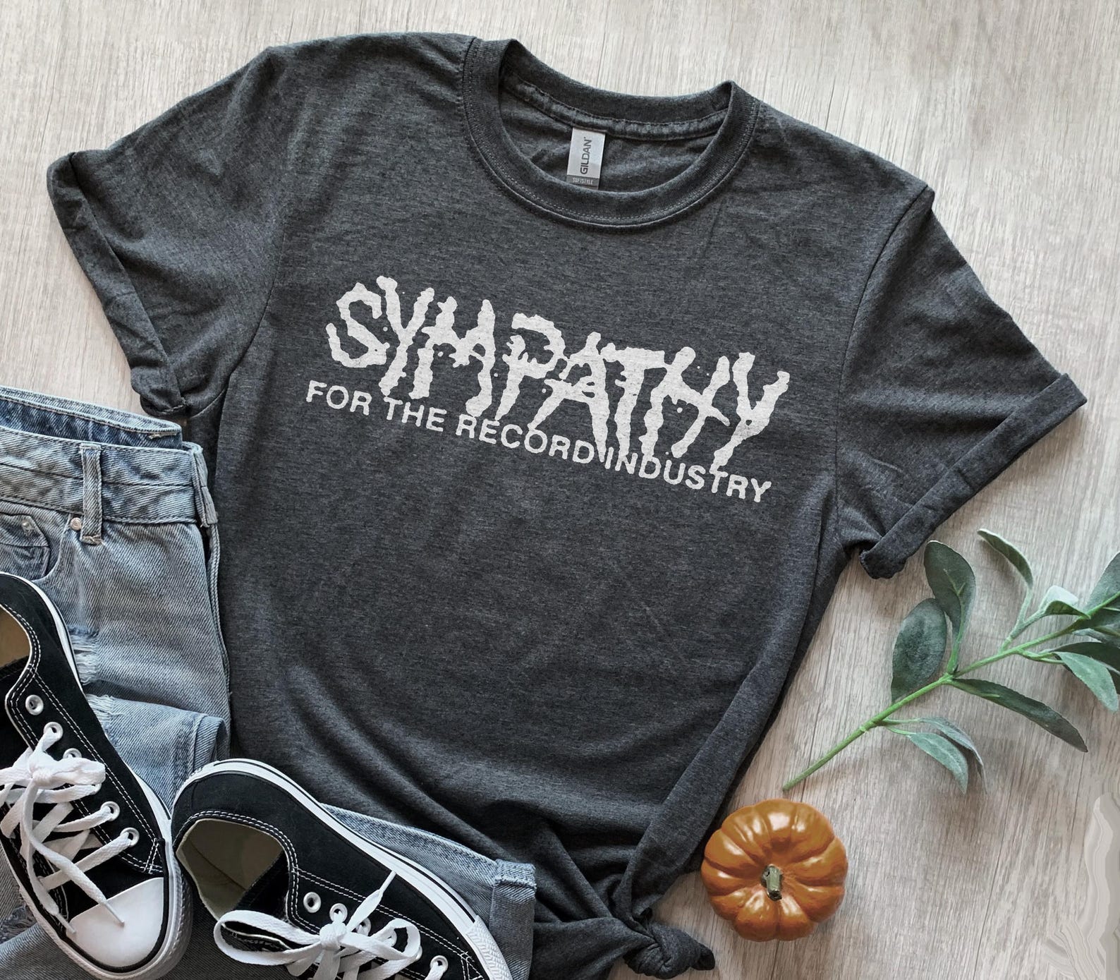 Sympathy for the Record Industry T-Shirt - Gildan Softstyle Cotton Tee M