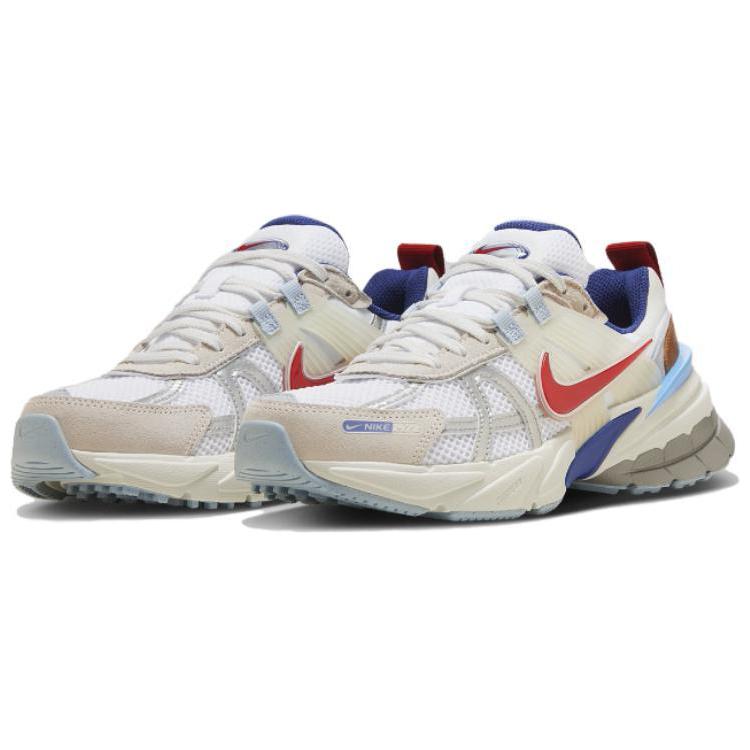 Nike  V2K Run Metallic Silver Red Blue Women Sneakers White Fitness-Red Sail-White HF5724-061