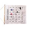 Numbered Calendar Pocket Chart Cotton and Linen Morning Check Classroom Pocket Chart Calendar Wall