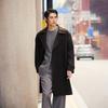 JACK&JONES Men's Double-Breasted Long Autumn Jacket