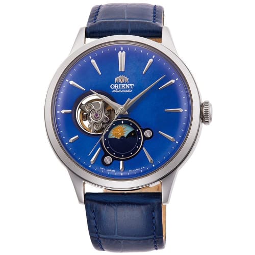 

Orient SUN & MOON AUTOMATIC Open Heart Men s Watch RA-AS0103A10B
