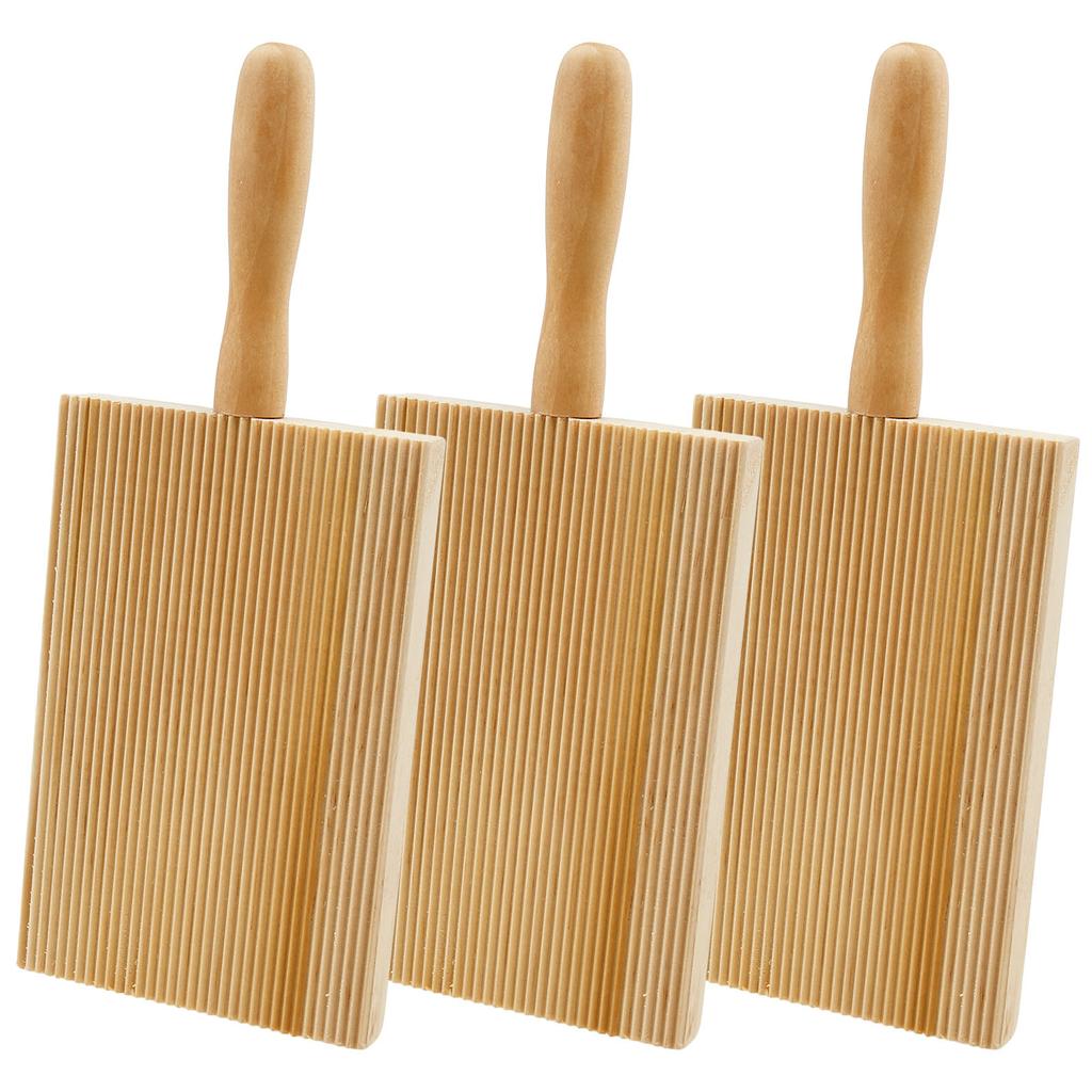 3Pcs Gnocchi Maker Boards Homemade Garganelli Board Cavatelli Pasta Maker Gnocchi Maker Paddle Kitchen Utensil Cooking Tools