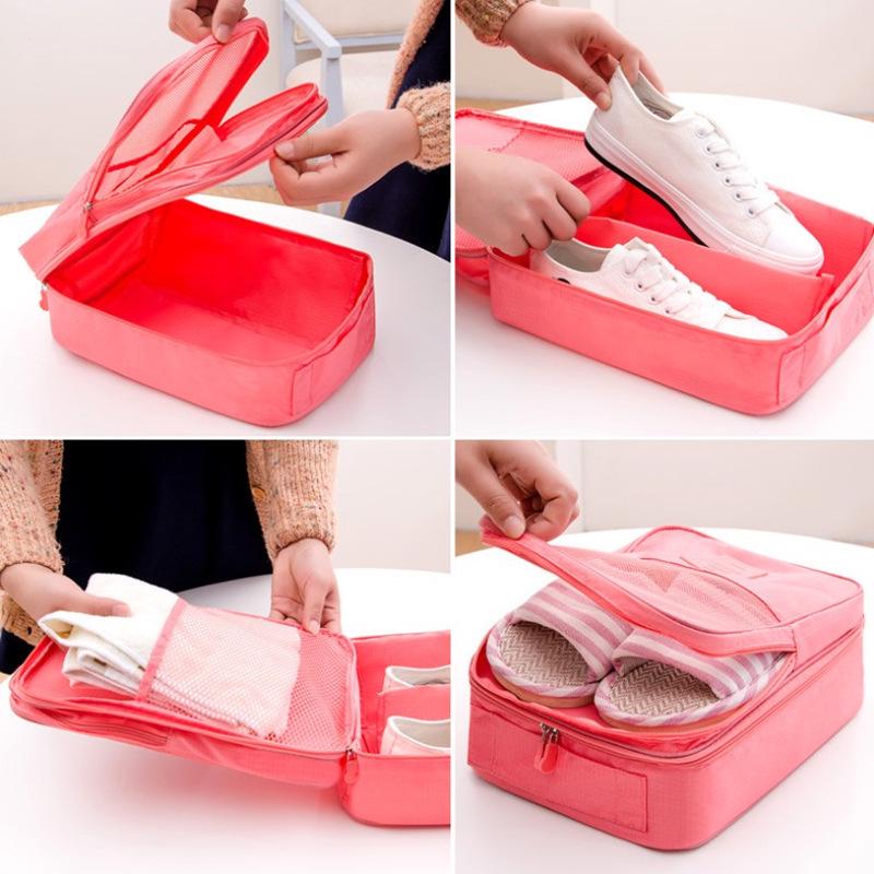 Portable Multifunctional Shoe & Bag Organizer – Travel Shoe Storage Handbag