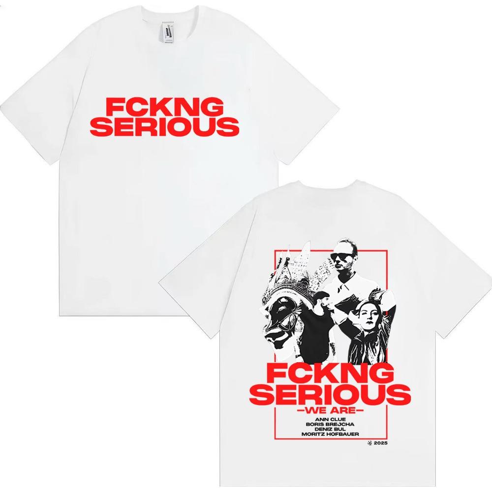Streetwear Boris Brejcha Serious Harajuku T-shirt for Men and Women Summer Pure Cotton Printed Loose T-shirt