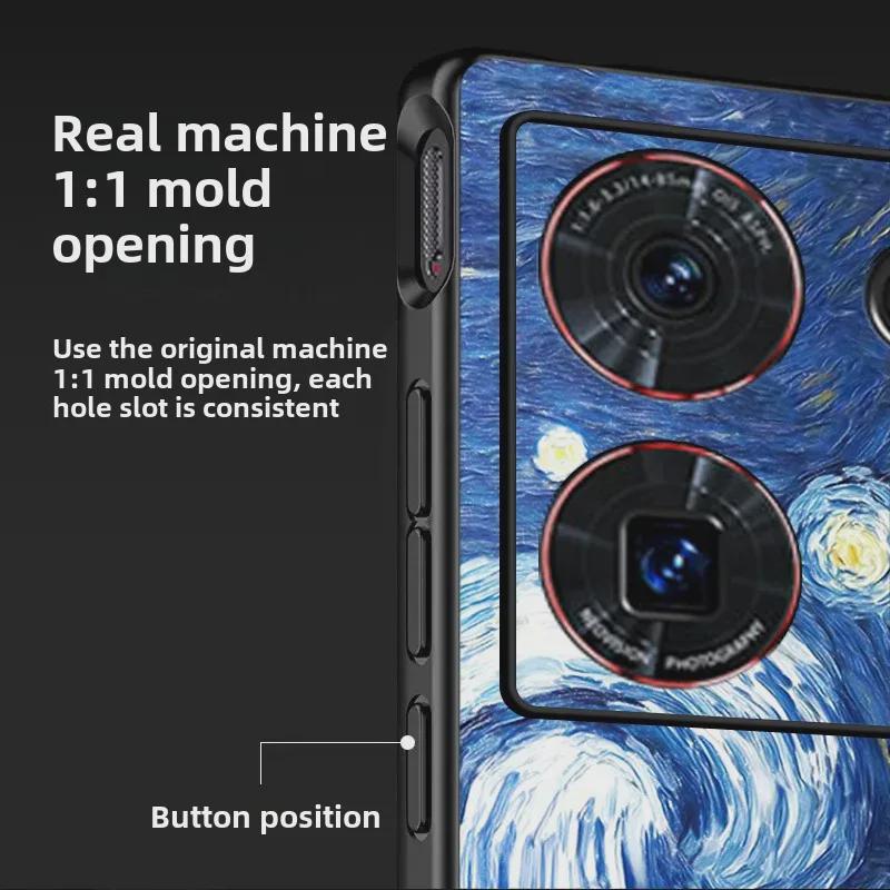 Nubia Z50S Pro/Z60S Pro Anti-Fall-Schutzhülle aus Leder, limitierte Auflage, gespleißtes Design