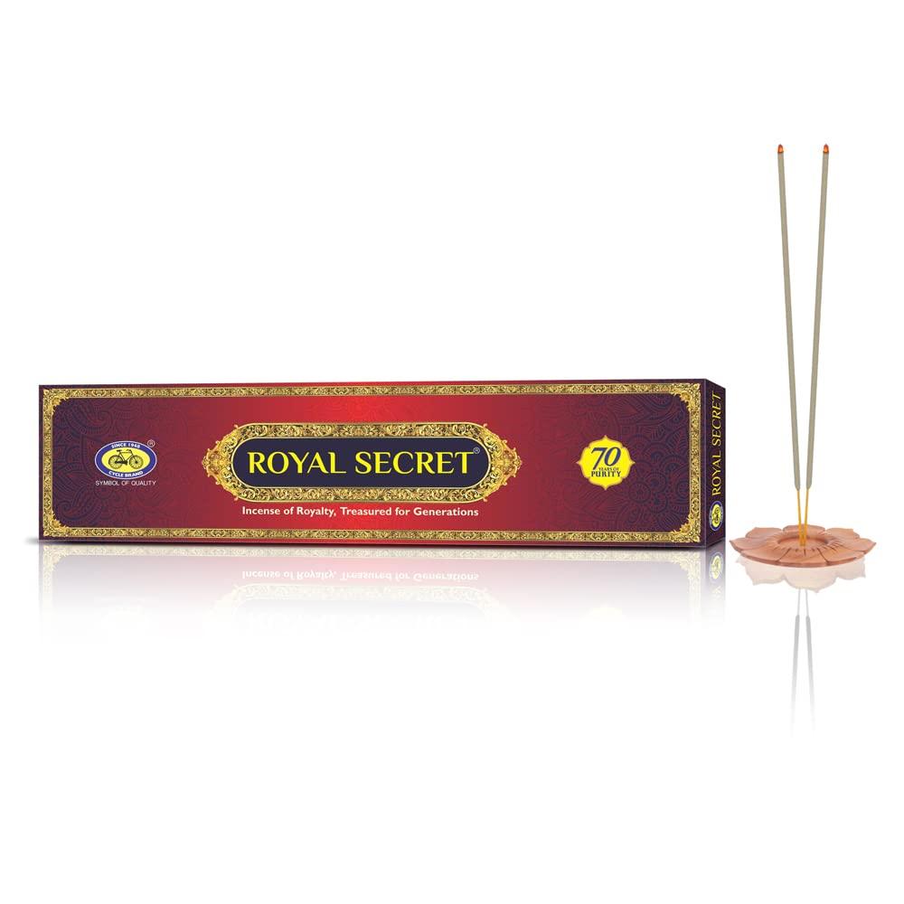 Cycle Royal Secret Premium Masala Agarbatti Incense Sticks for Festivals Special Occasions 20 Sticks X Pack of 2