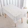 Table Cloth For Home Waterproof Plaid Stripe Dining Tablecloth Kitchen Decorative Rectangular Coffee Cuisine Party Table Cover