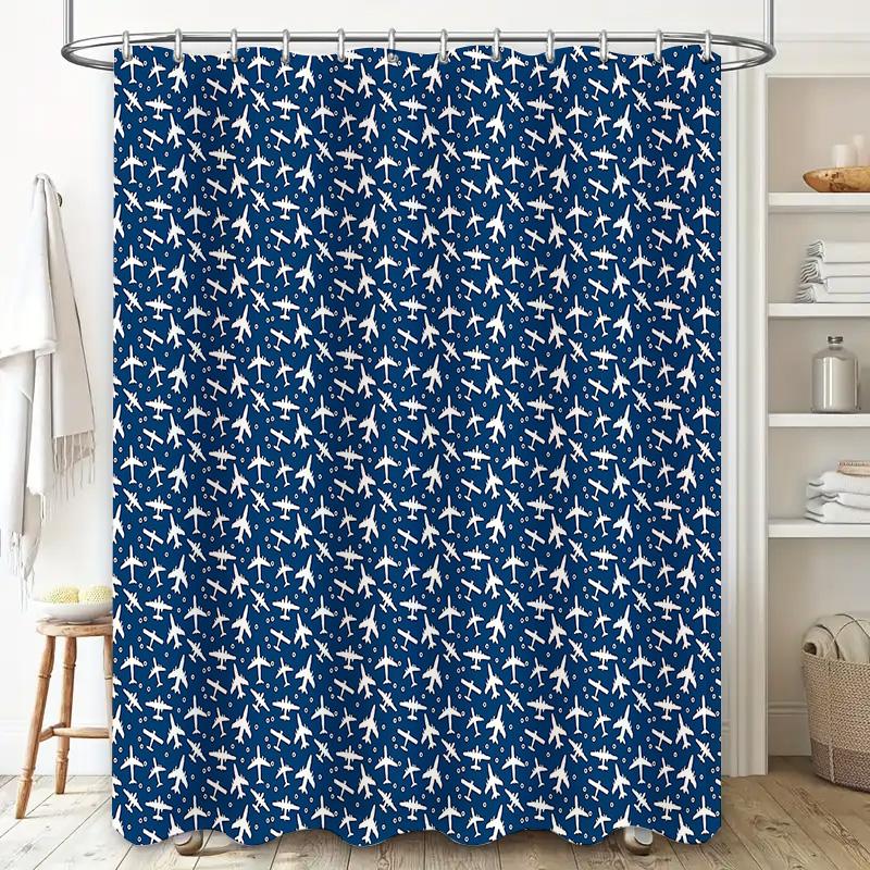 unframed Bathroom Shower Curtain Sets Waterproof Farmhouse Rustic Floral Pattern Decor Home