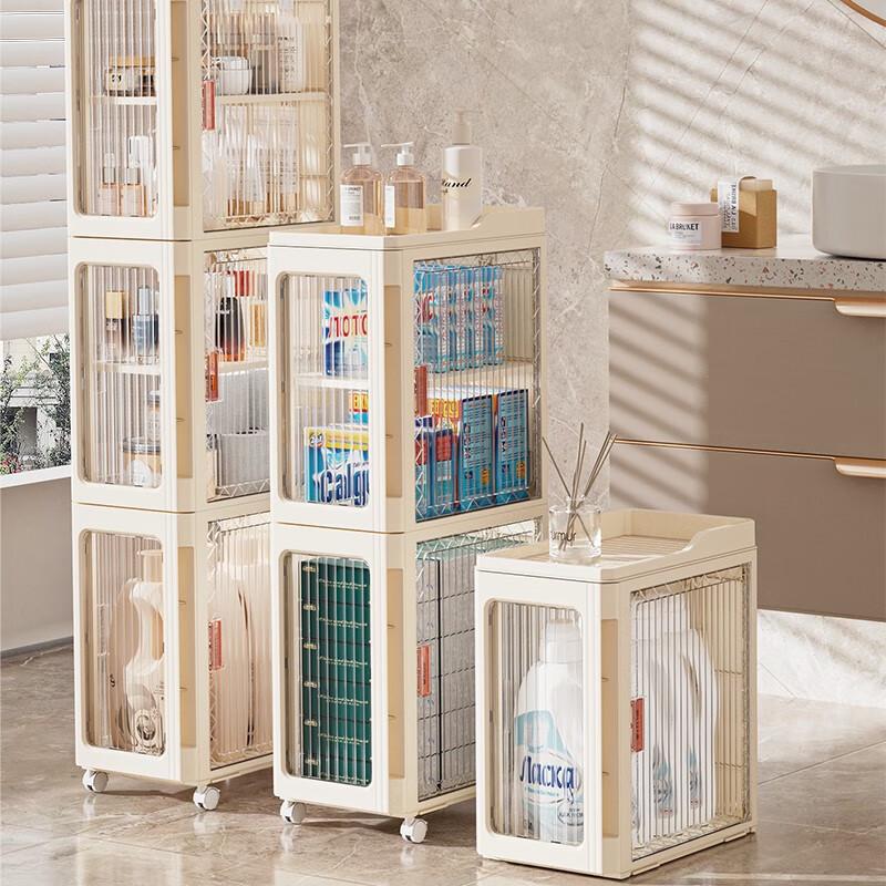 GOWKE Slim Bathroom Storage Cabinet with Drawers
