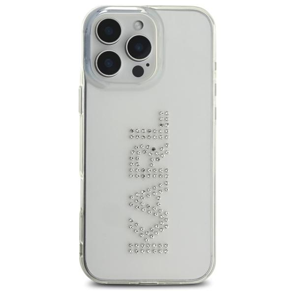 Karl Lagerfeld Klhcp16Xhklstdct Iphone   16 Pro Max 6.9 Przezroczysty/Transparent Hardcase Iml Rhinestones Logo