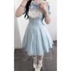 Harajuku Gothic Sweet Mini Dress Women Y2K Retro Short Sleeve Dress Korean Fashion Short Party Dress Chic