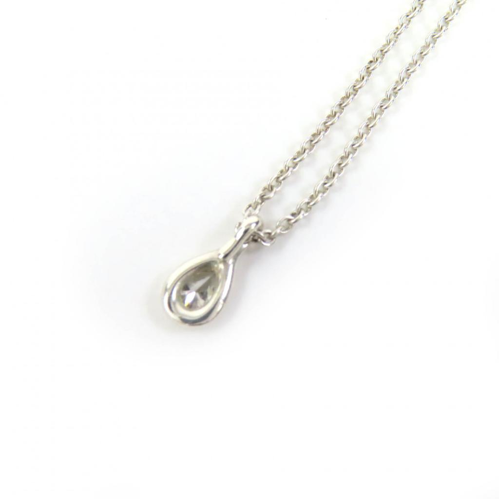 Great TIFFANY&Co. Necklace By the Yard Pear Shape Diamond Silver AG925 Women Used