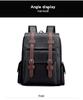 Mochila de Cuero PU de Gran Capacidad Estilo Coreano para Estudiantes y Viajeros - Unisex, Casual y de Moda Bolso de Doble Hombro