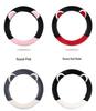 Women's Plush Winter Steering Wheel Cover - Korean Fashion, Universal Fit, Warm & Heated, Four Seasons Use.