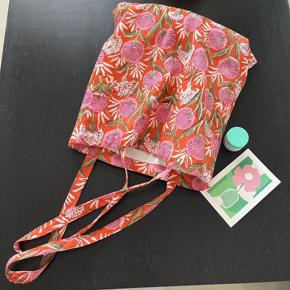Borse a Spalla Retro Leggere in Cotone per Donna Semplici Portatili da Donna Sottili Borsa Tote Versatile Femminile Borsa Ecologica per la Spesa