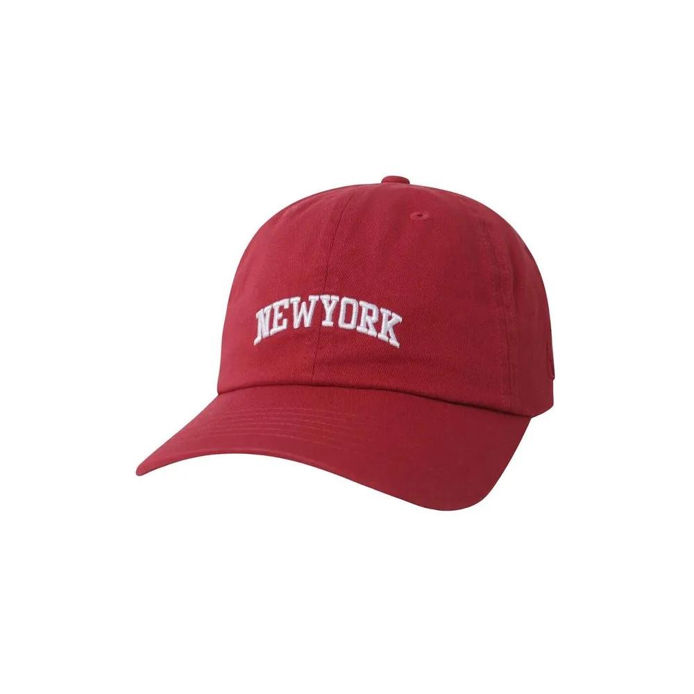 NYK City Arched SOFT BALL CAP_SC165(N255AP252P) Red (36)