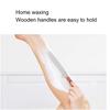 Metal Wax Spatulas Straight Stainless Steel Body Waxing Stick with Wooden Handle for Hair Removal