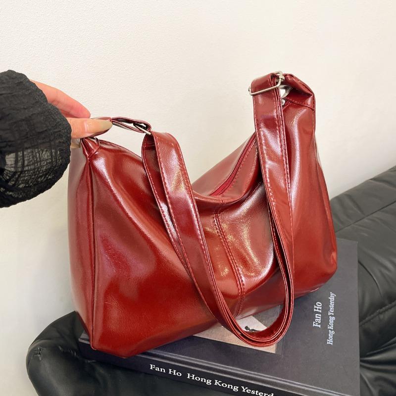 

женская сумка из искусственной кожи большой вместимости, сумка-мессенджер через плечо, сумка-тоут, новый модный персонализированный повседневный рюкзак большой вместимости бордовый