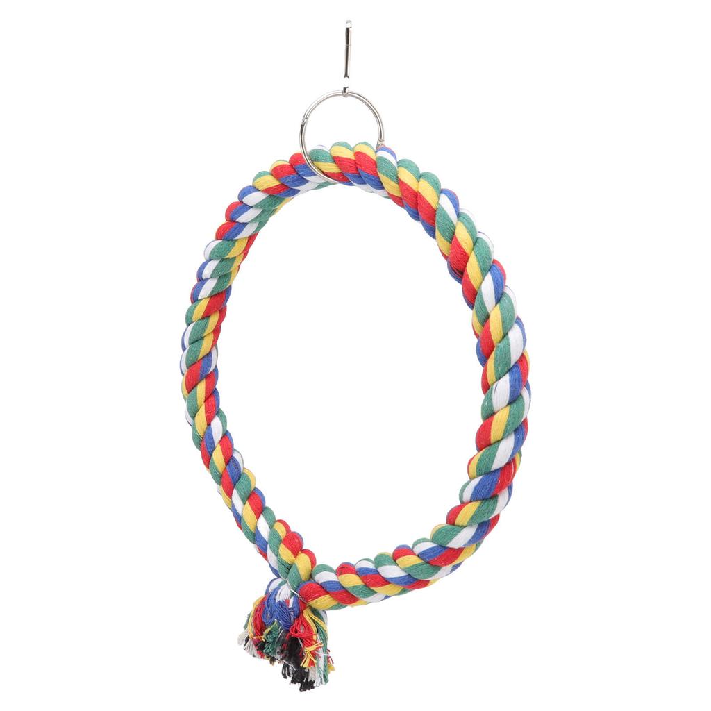 Bird Cotton Rope   Toy Colorful   Swing Toys for Parakeets Cockatiels Conure Lovebirds Finches Macaw