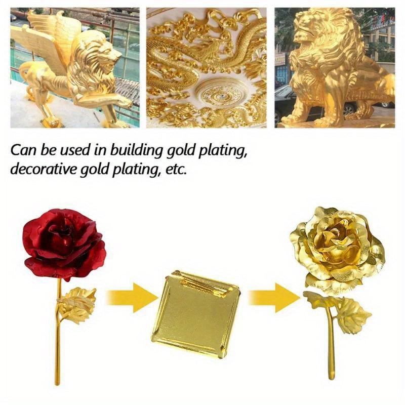200Pcs High Quality Gold Foil Paper Diy Decoration Craft Gold Foil Nail Art Bridal Makeup Drip Glue Diy Decor Craft Gold Foil