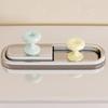 2Pcs Toilet Press Easy To Use Cleaning Tape Toilet Button Switch Donut Shape Toilet Press Switch Toilet Accessory