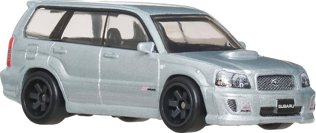 Hot Wheels Car Culture Fast Wagon Subaru Forester STI Vehicle Toy, Silver, JBK87, for Ages 3 and Up