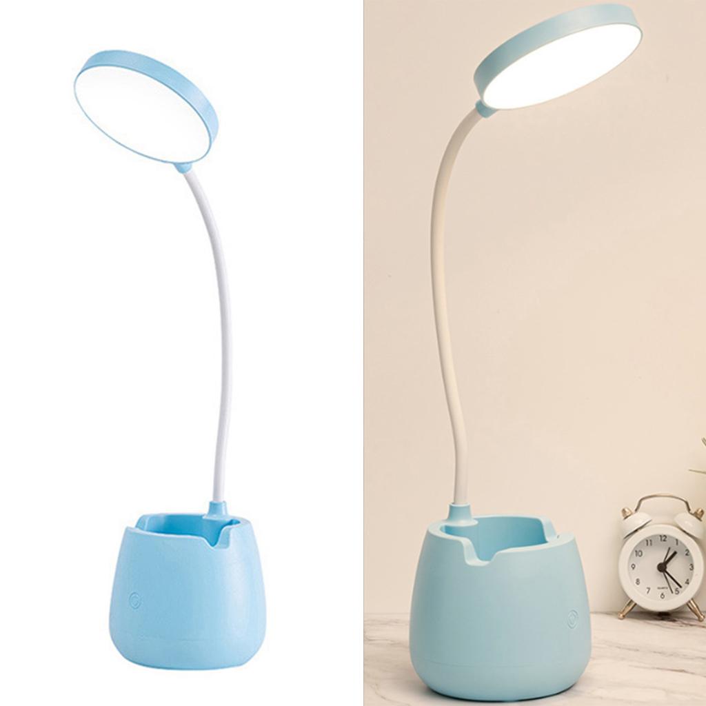 LED Desk Lamp High Brightness Eye ive USB Rechargeable Bedside Lamp Phone Holder for Bedroom