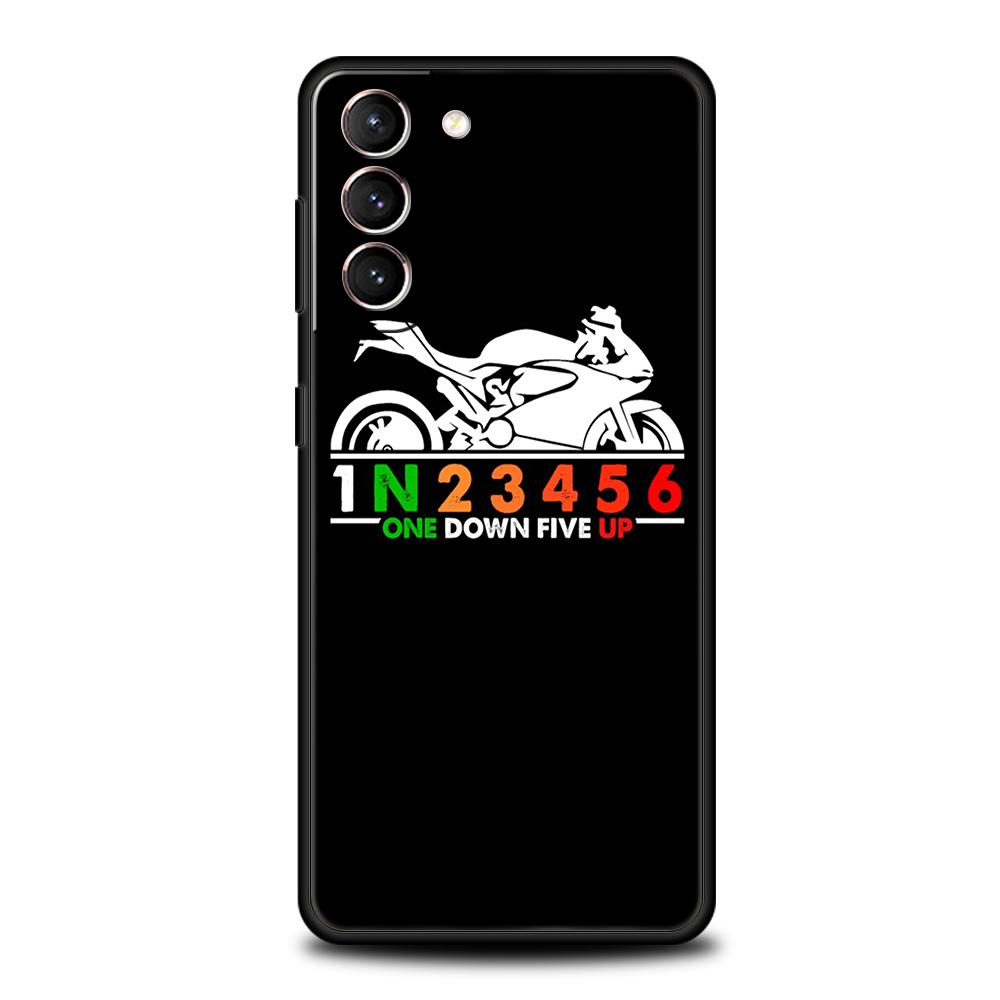 1N23456 Motorcycle Case for Samsung Galaxy S24 S23 S22 S20 S21 FE Ultra S24 S23 S10 S10E S9 S8 Plus 5G Silicone Phone Cover Capa